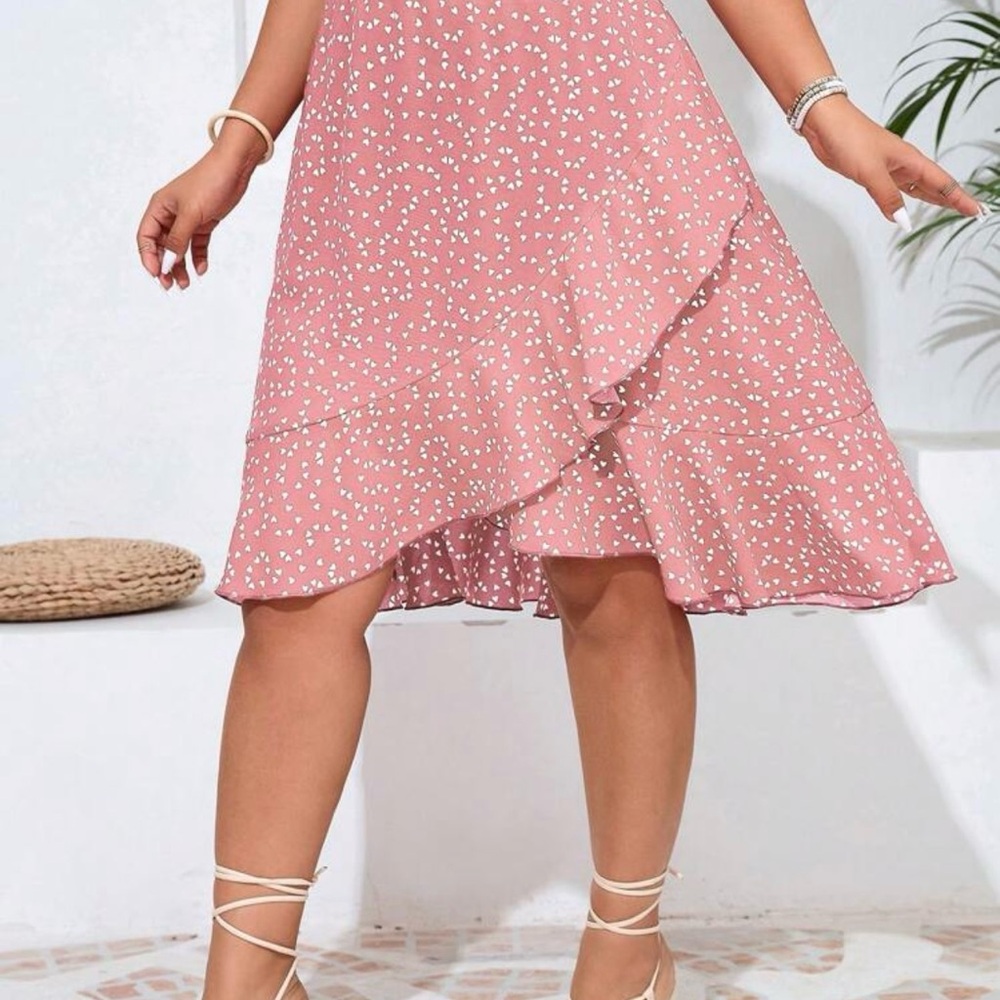 Pink Polka Dot Women's Skirt